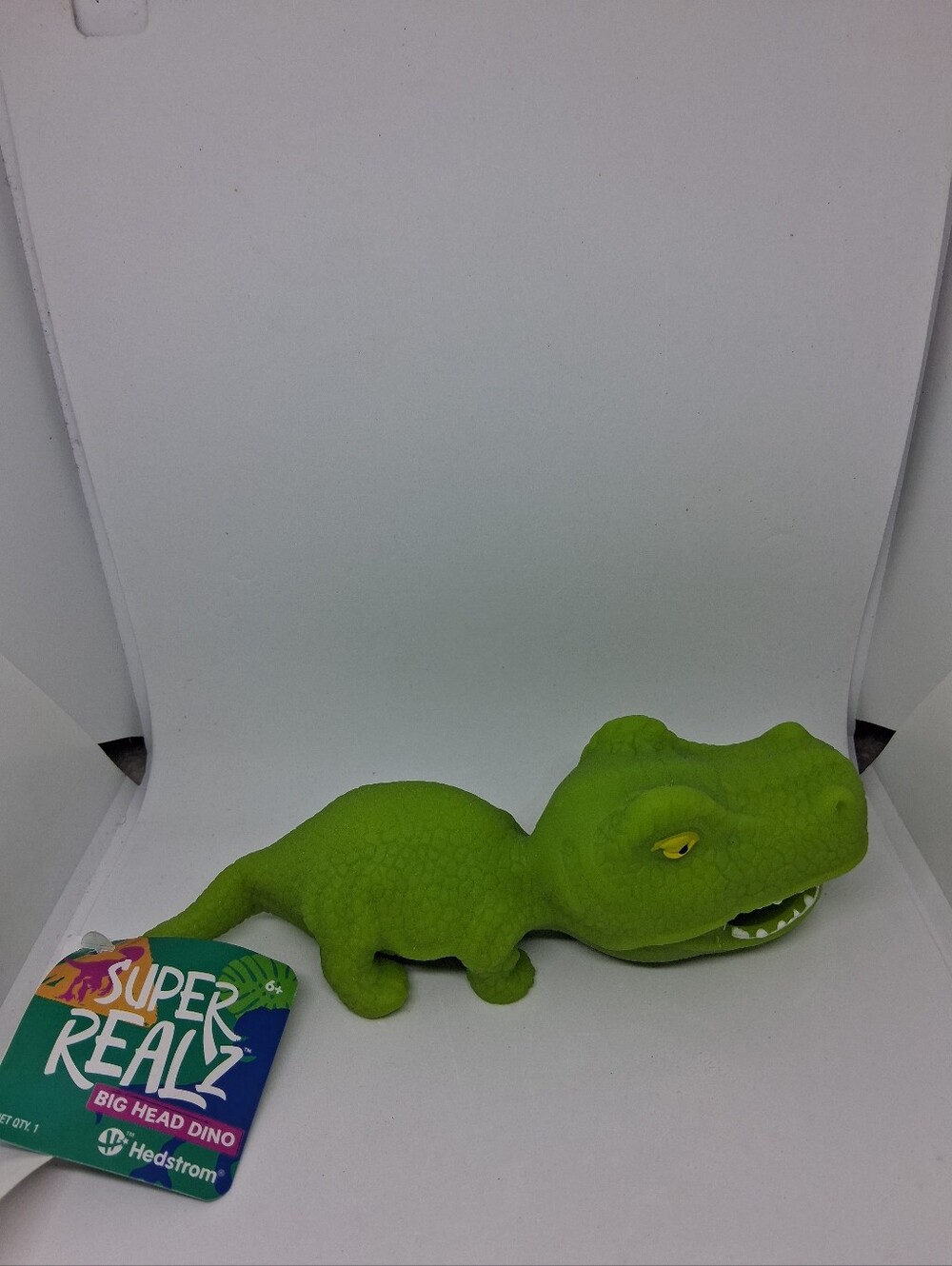 Crunchy Green Big-Head Dino Reptile Squishy Toy